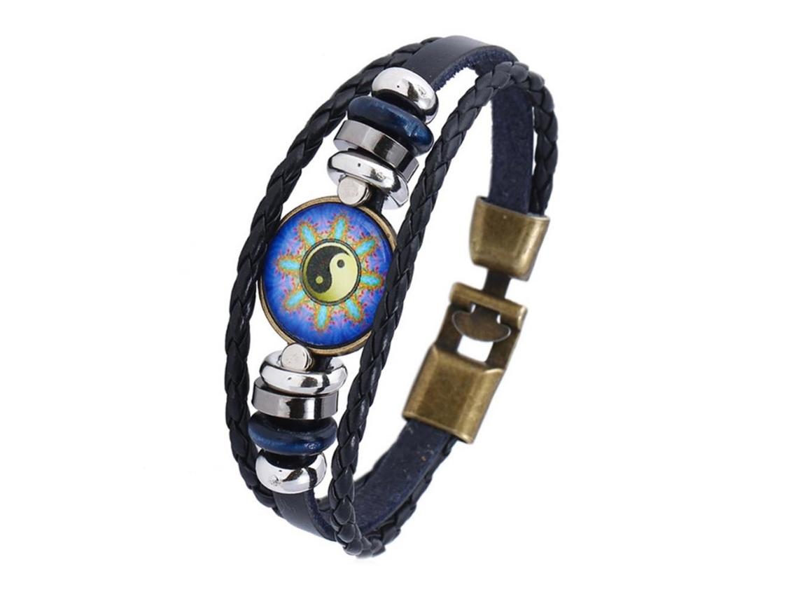Pulseira De Moda Estilo Ocidental Material Pu Couro