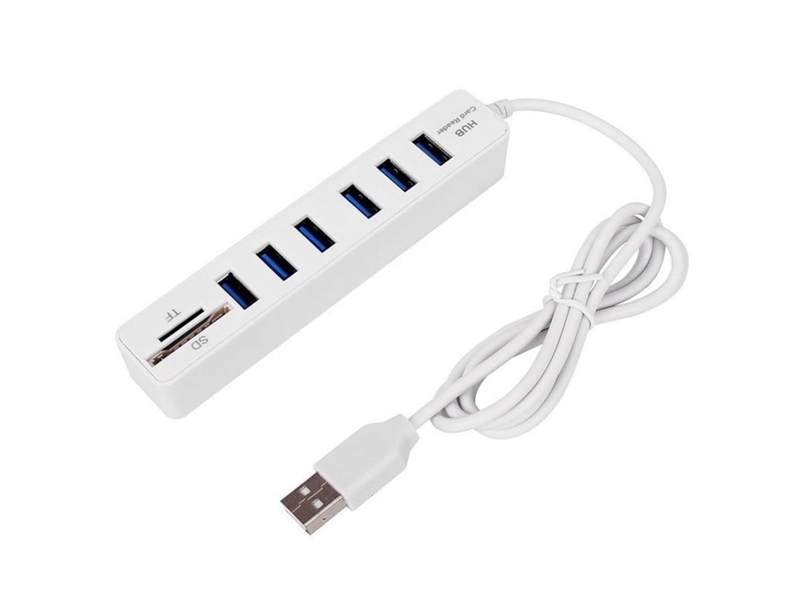 Hub Usb 2.0 6 Portas Com Led, Proteção Sobrecarga