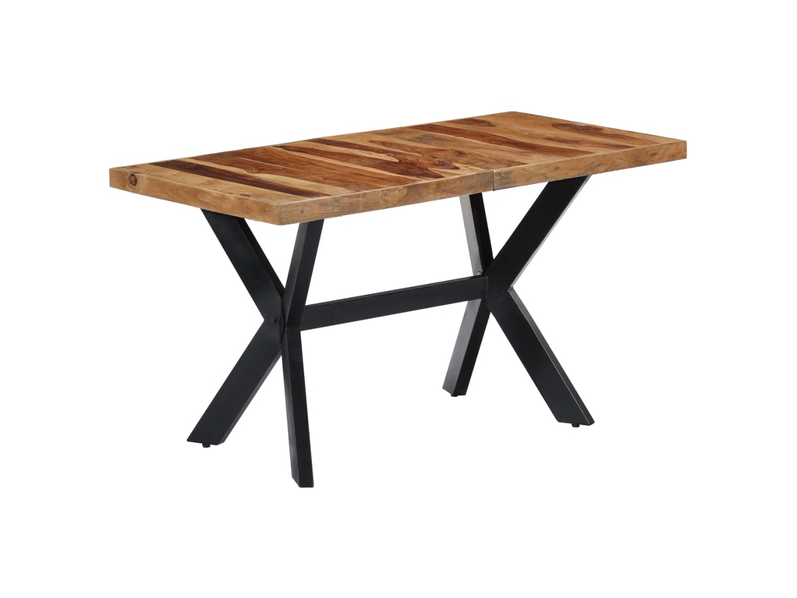 Vidaxl Mesa De Jantar 140x70x75 Cm Madeira De Acácia Maciça