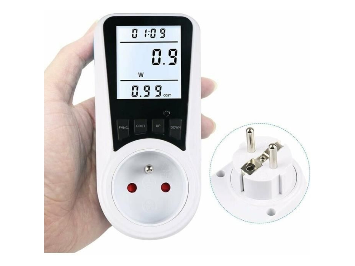 Wattímetro, Medidor De Energia Ca 230v, Consumo Eletricidade