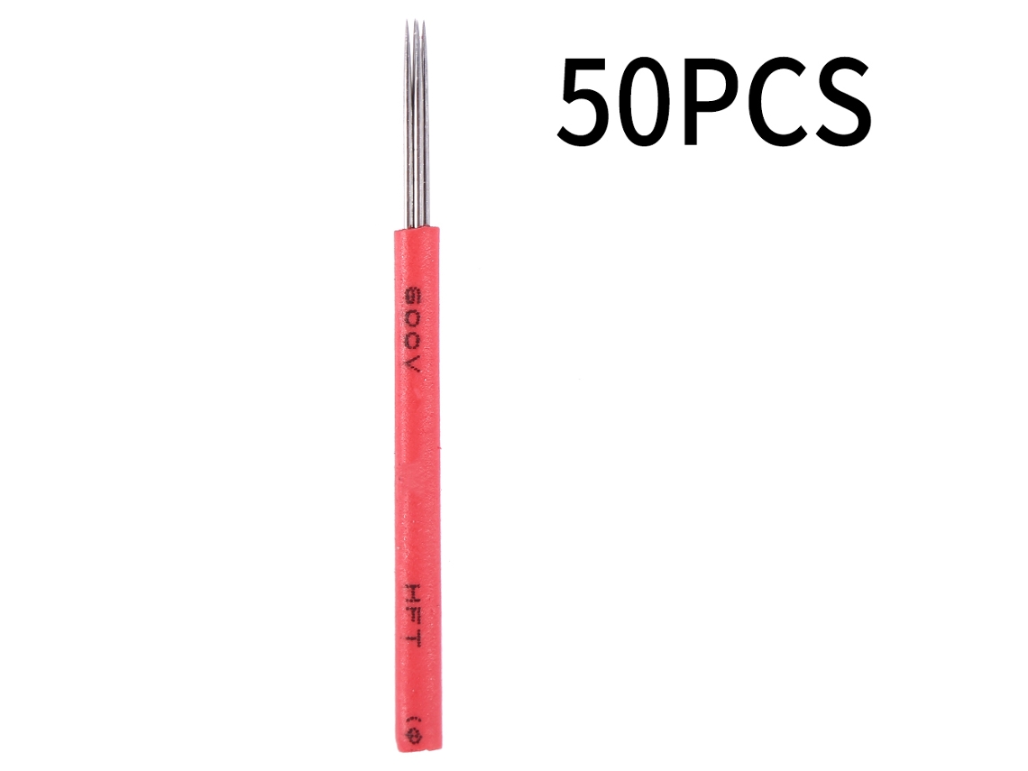 Agulhas R5 Para Sobrancelha Em Névoa Microblading Lâmina Maquiagem Semipermanente 50pcs