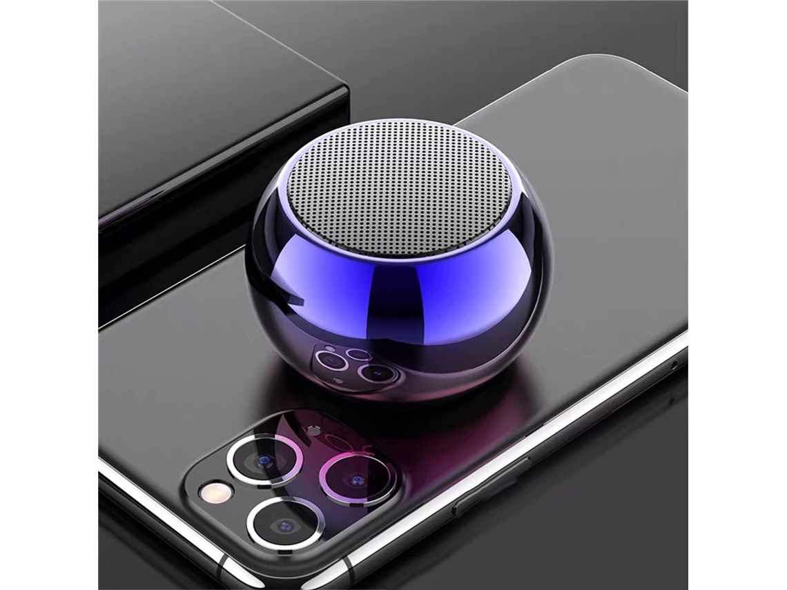 Caixa de Som Bluetooth Canhão Mini Portátil com Baixo de Metal EOOCOO