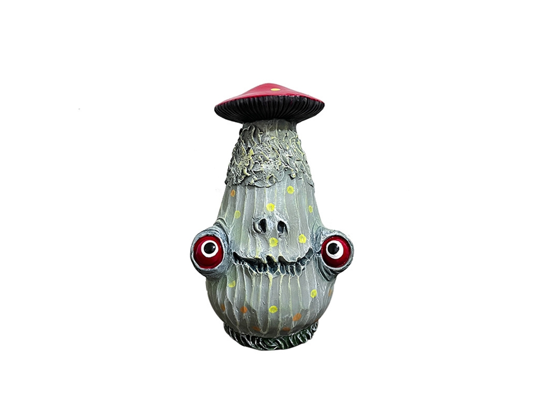 Estátua De Cogumelo Halloween Com Olhos Assustadores Para Jardim
