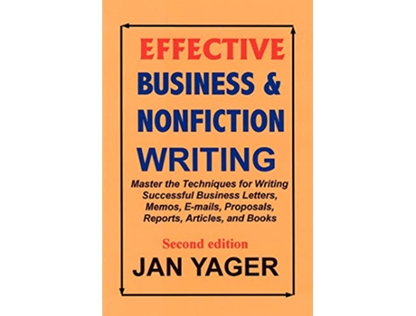Livro Effective Business Nonfiction Writing de Jan Yager (Inglês)