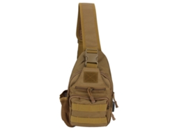Mochila Esportiva Em Tecido Oxford Mochila Peito Usb Bolsa Ombro Único Para Trilhas Vylara (marrom)