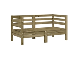 Maison Exclusive - Sofás De Canto Para Jardim 2 Pcs Madeira De Pinho Impregnada