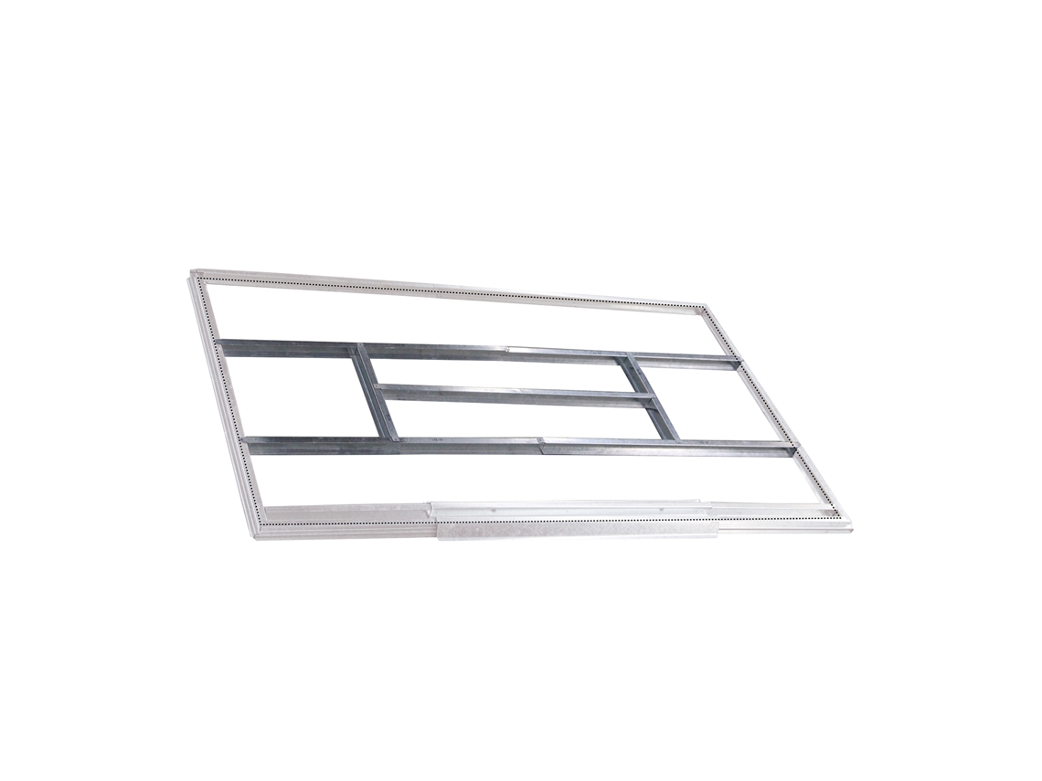 Pré-Instalação de Pavimento para Casotas Metálicas GARDIUN Estrutura de 2,4 m² 191x111 cm em Aço Galvanizado