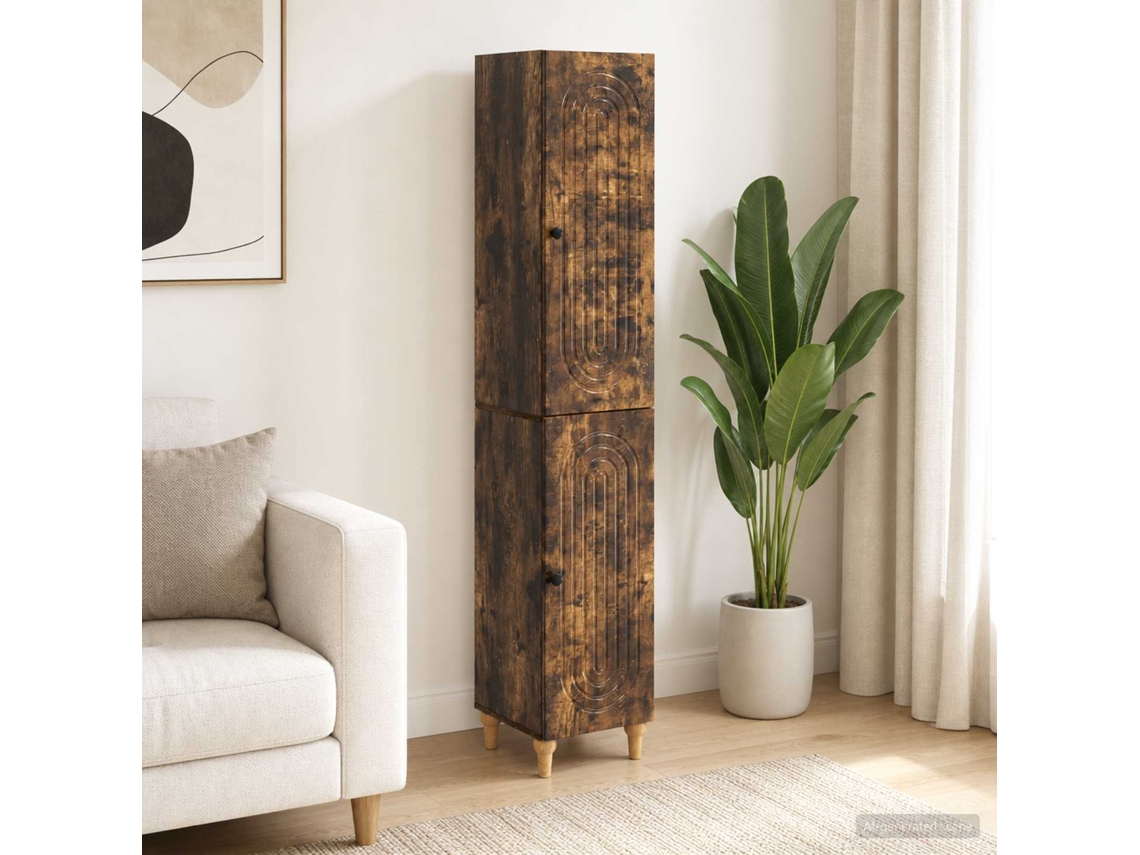 Vidaxl Conjunto De Gabinete 2 Unid. Carvalho Fumado