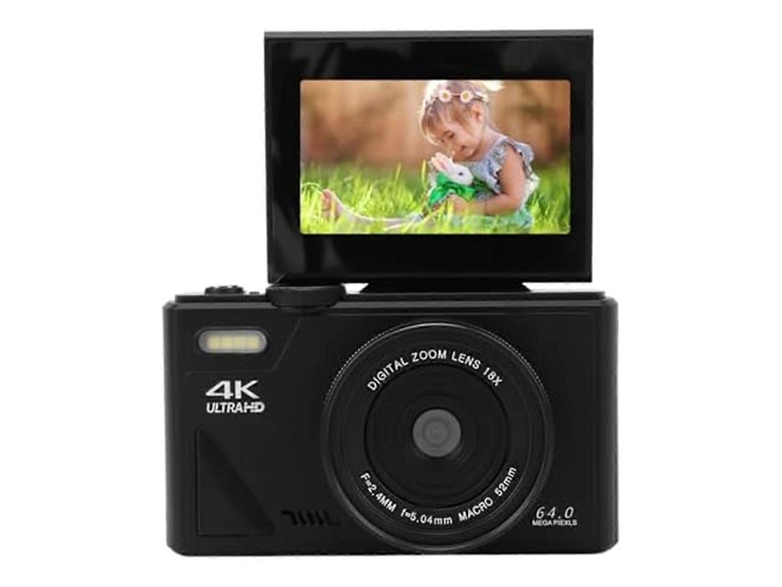 Câmara Digital Compacta 64mp 4k Com Ecrã Articulado De 3 Polegadas E Zoom 18x
