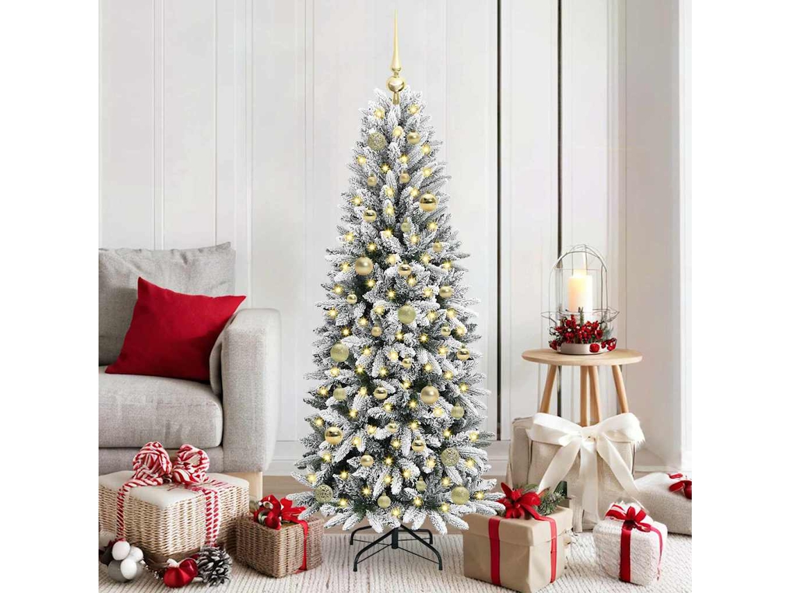 Vidaxl Árvore De Natal Artificial Branco 150 Cm