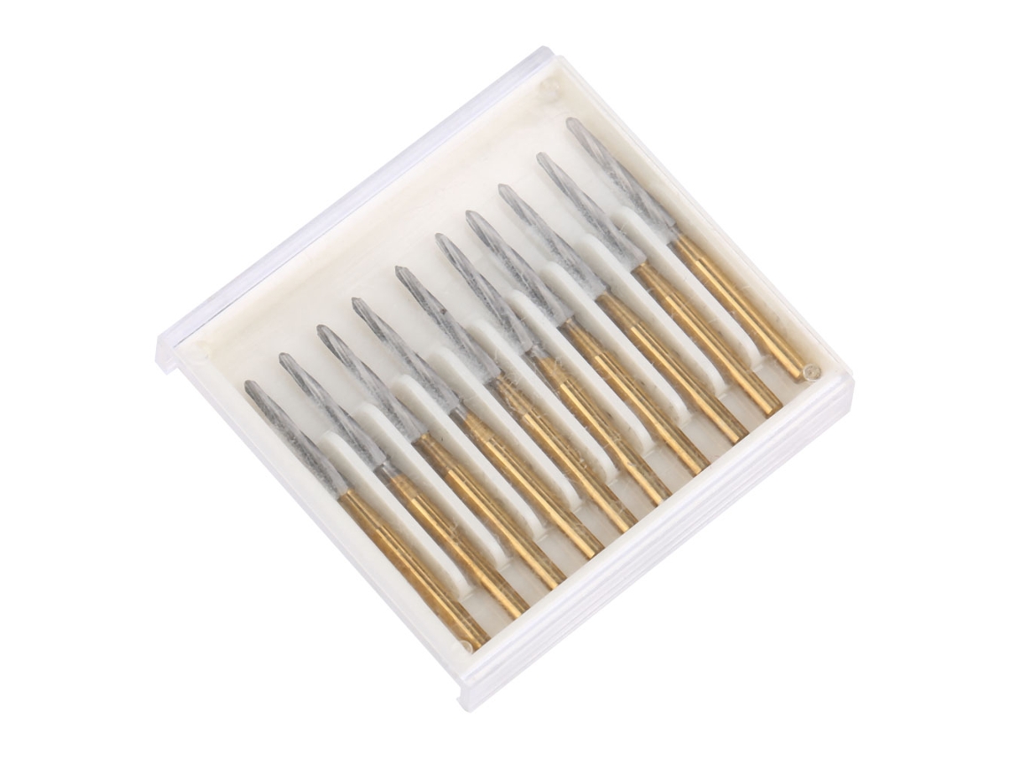 10 Peças De Brocas De Carbeto De Tungstênio De Alta Velocidade Endo Z Para Corte E Polimento Odontológico (25mm)
