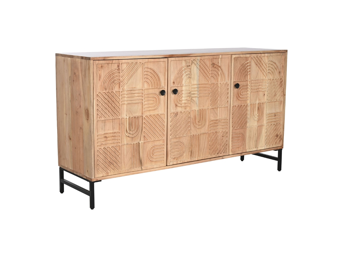 Aparador HOME ESPRIT Castanho Preto 145 X 40 X 80 Cm