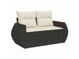 Garden Sofa, Garden Sofas Vidaxl Preto Rattan / Vime (n/a)