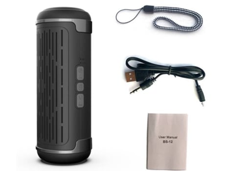 Coluna Bluetooth WELUOT BS-12 (6W - Autonomia: até 6 h)