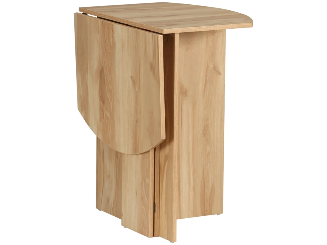 Mesa Dobrável De Cozinha Em Madeira Para Sala De Jantar E Soggiorno, Mesa Compacta 90x60x74 Cm, Carvalho