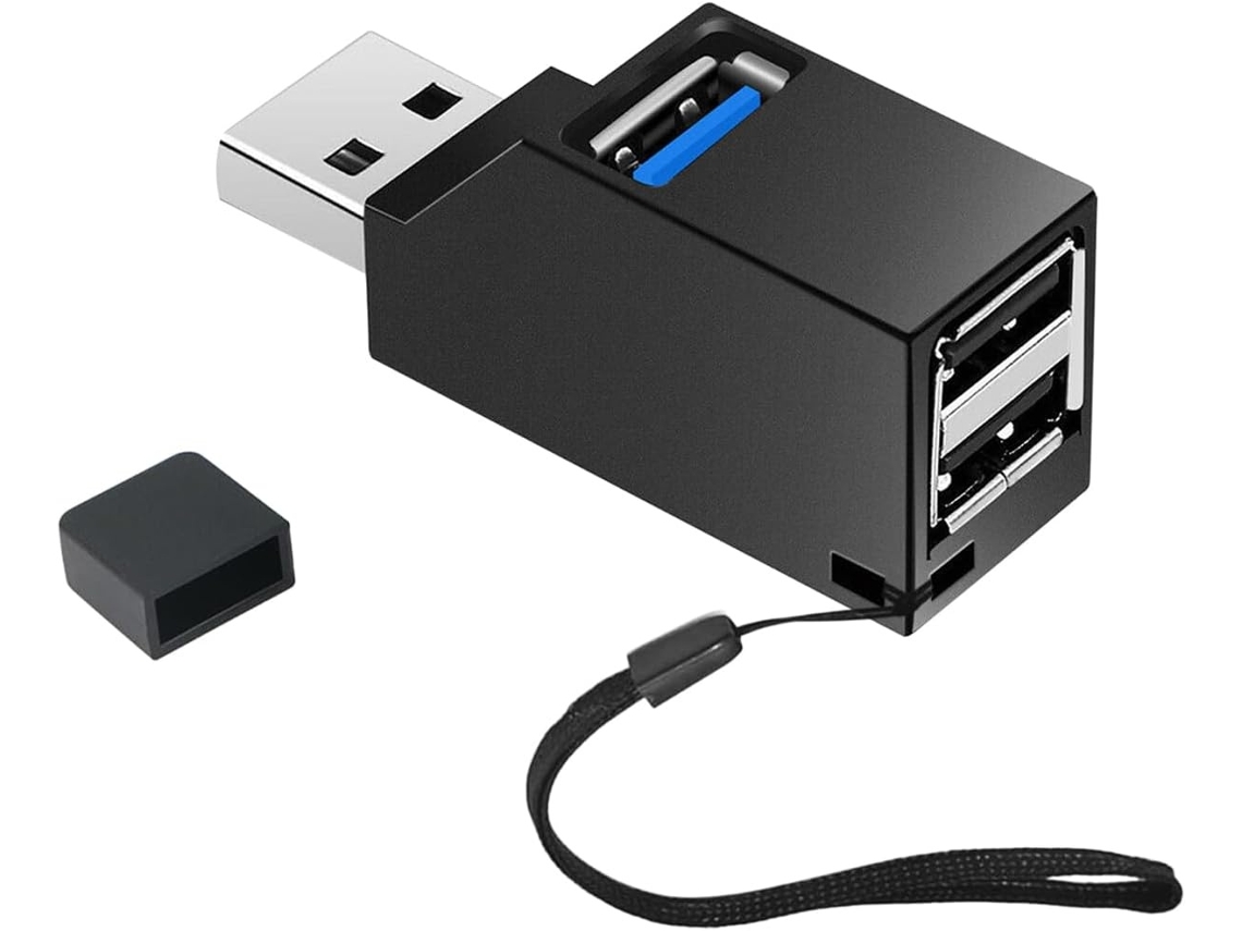 Lurelia Hub Usb-c, 4 Portas, Pd 100 W, Preto
