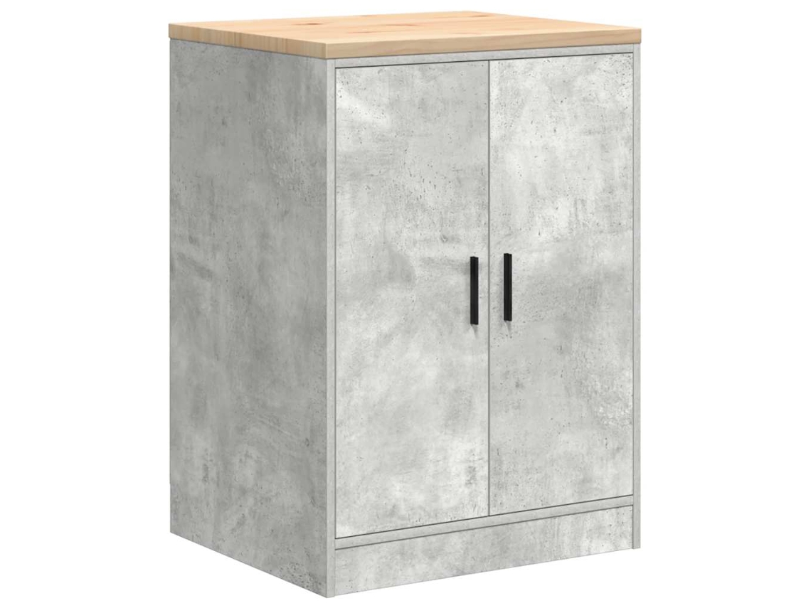 Maison Exclusive - Armário De Arrumação De Garagem Betão Cinzento 60x51x85 Cm