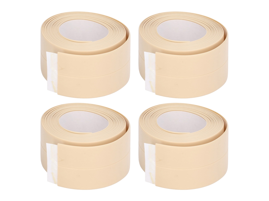 Kit de 4 fitas de vedação autoadesivas em PVC para banheiros CHABERLU
