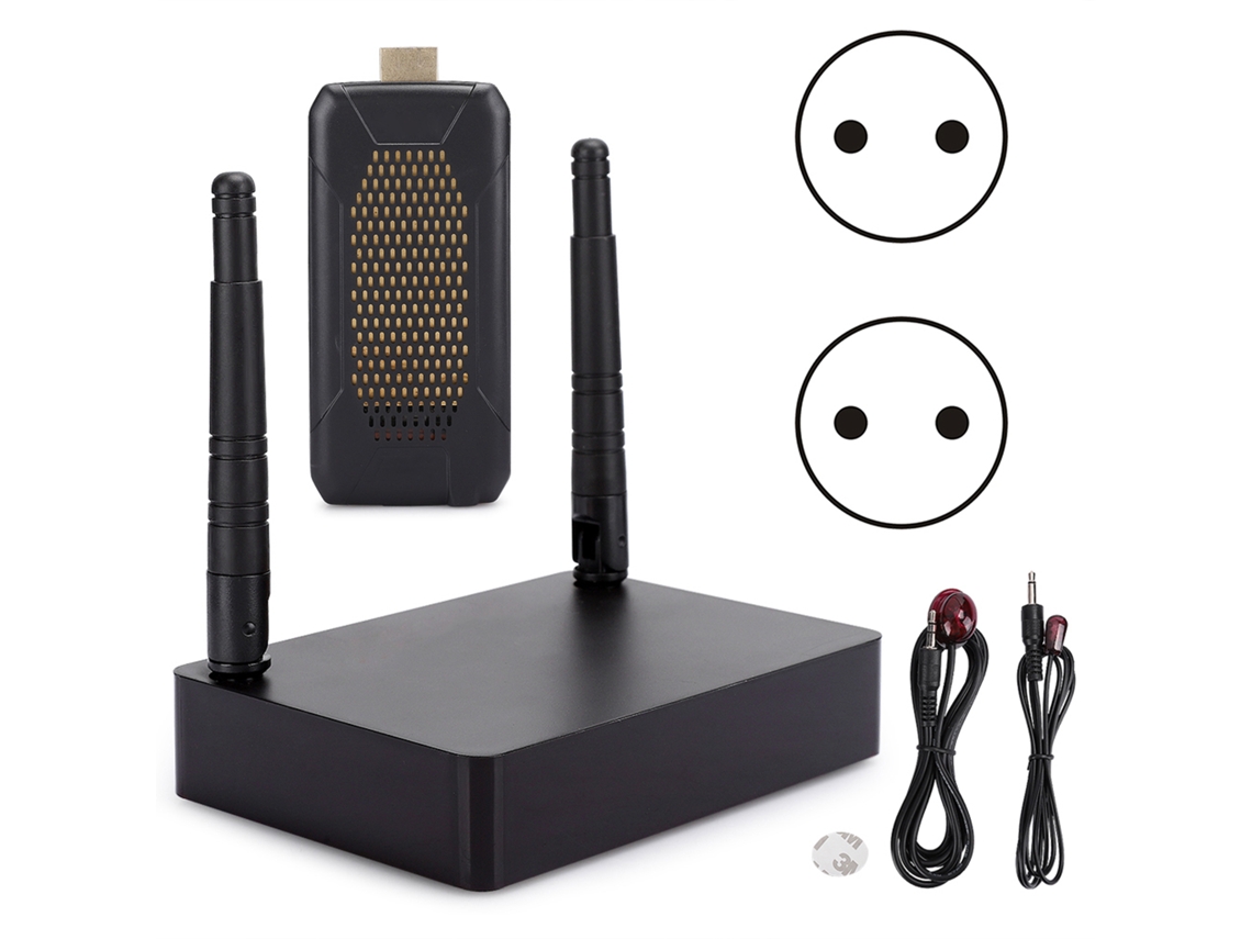Adaptador De Áudio E Vídeo Hdmi Wireless Mini Transmissor E Receptor