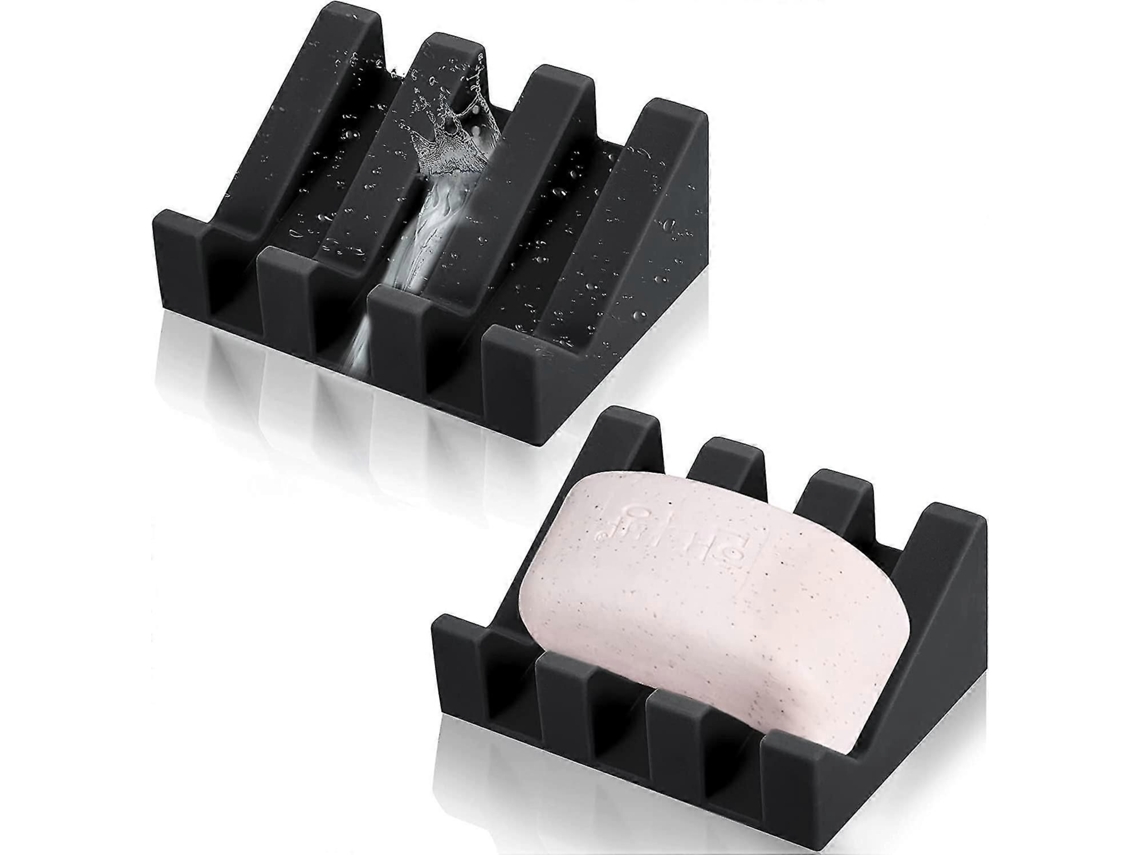 Saboneteira De Silicone Com Dreno, 2 Unidades