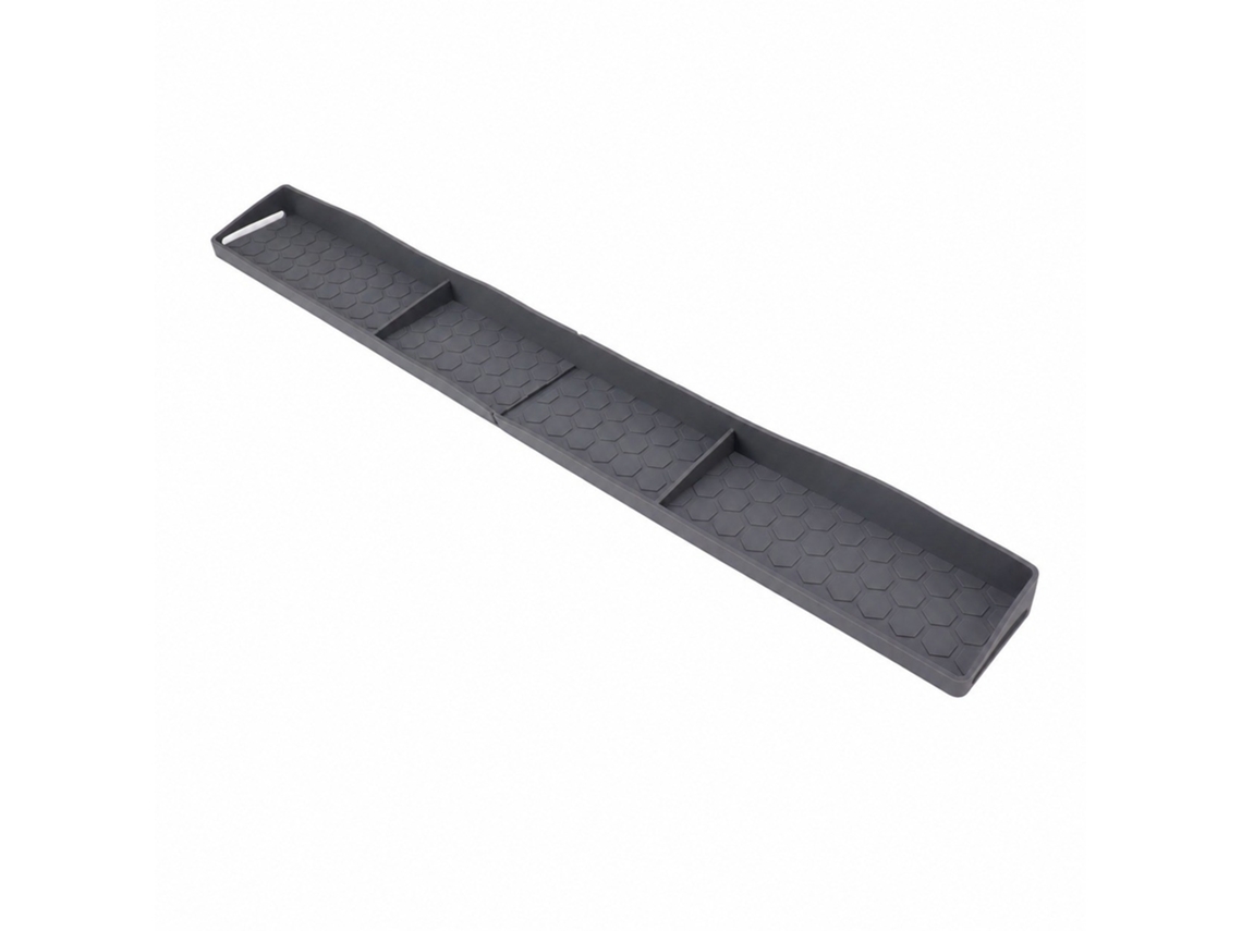Rack Tempero Magnético para Lareira, 30 Polegadas, Cinza, Silicone, 3 Compartimentos, Organizador de Cozinha