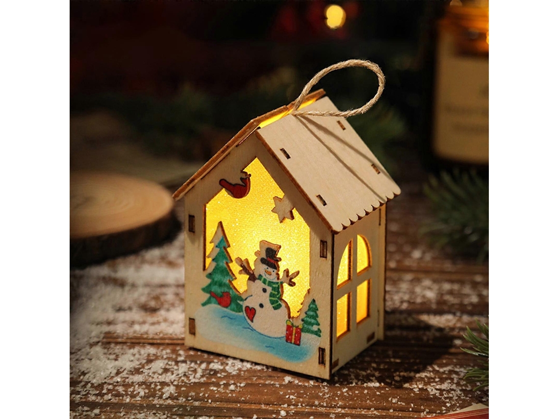 Iluminação De Natal Para Árvore, Beliche De Madeira Com Luzes E Enfeites Pendurados, Compatível Com Decoração De Cozinha Compacta.-aquaforge
