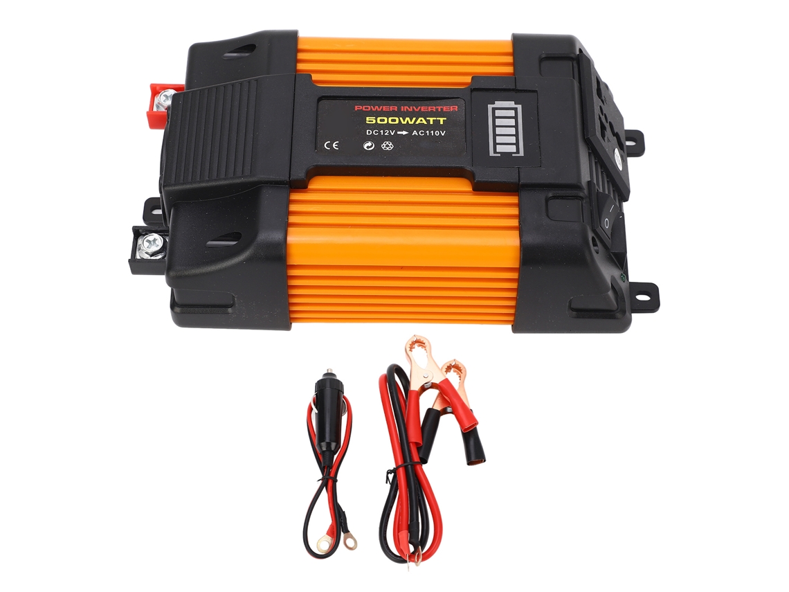Inversor de Potência 500w Dc12v Ac110v USB Carro S/MARCA