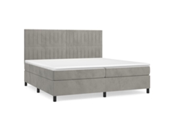 Box Spring Bed, Box Spring Beds Vidaxl Cinzeto Veludo (200 X 200 Cm)
