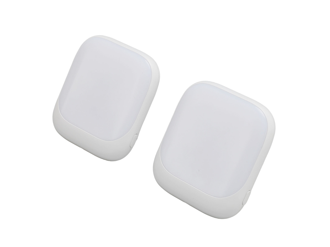 Aetheria 2pcs Luz Noturna Led com Sensor Automático 2700k Branco Suave Plugue Eu 220 240v para Stairs Cozinhas Banheiros