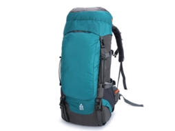 Mochila De Escalada Azul-lago De 65 Litros, Respirável E Durável, Em Tecido Oxford Com Fivela, Para Caminhadas E Camping