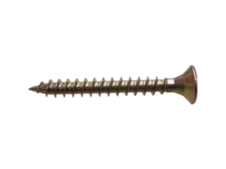 Tornillo rosca madera cabeza plana pozidriv spax yellow largo 35mm diámetro 4mm (caja 1000)