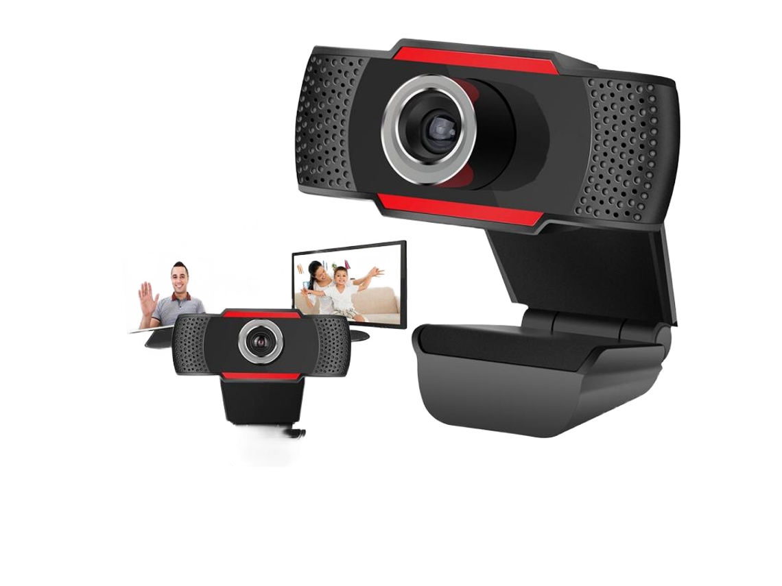 Webcam Hd 1080p Mini Computador Pc Web Camera Com Microfone Brilvibera
