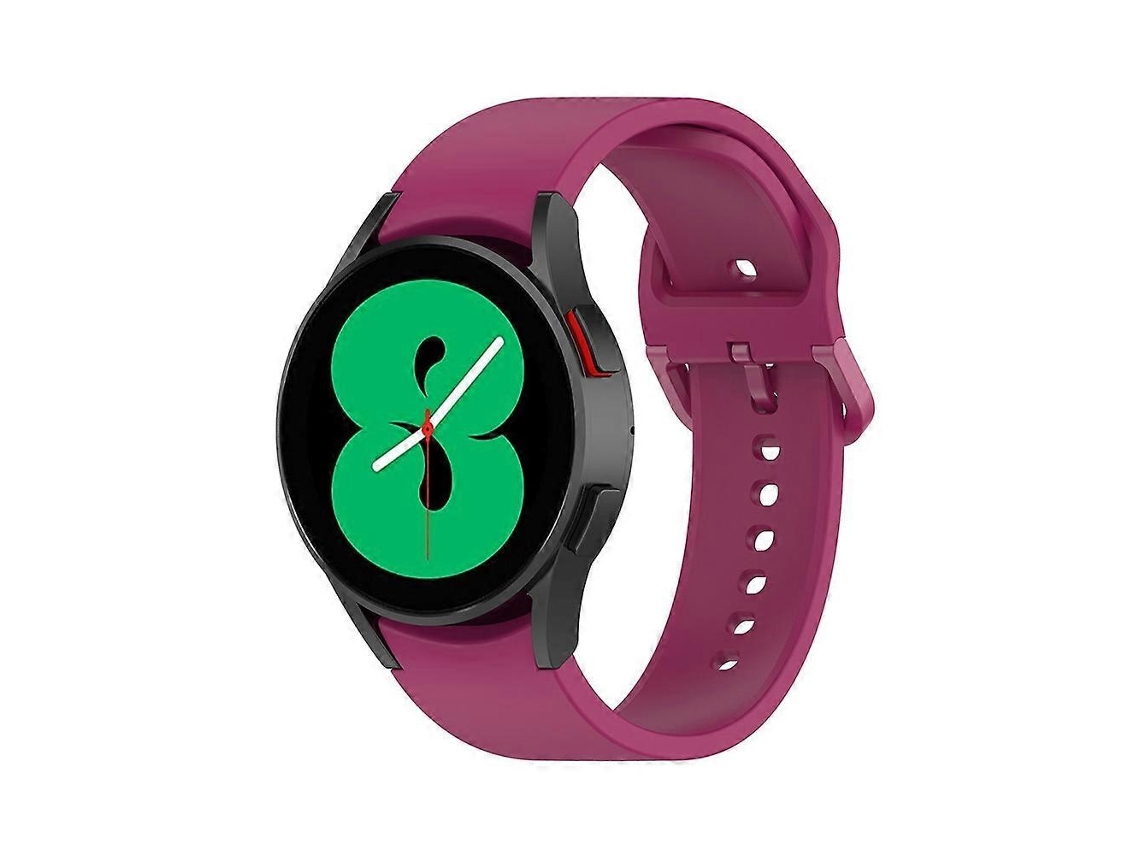 Pulseira De Silicone Ajustável Junsunmay Em Cor Sólida Para Samsung Galaxy Watch 6 / 6 Classic