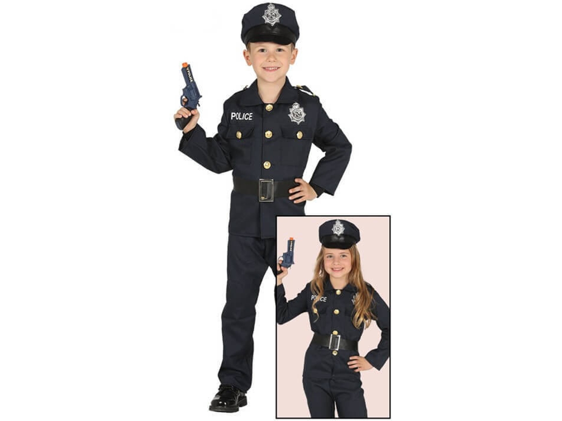 Fato de Menino DISFRAZZES Polícia Azul (Tam: 5 a 6 anos)