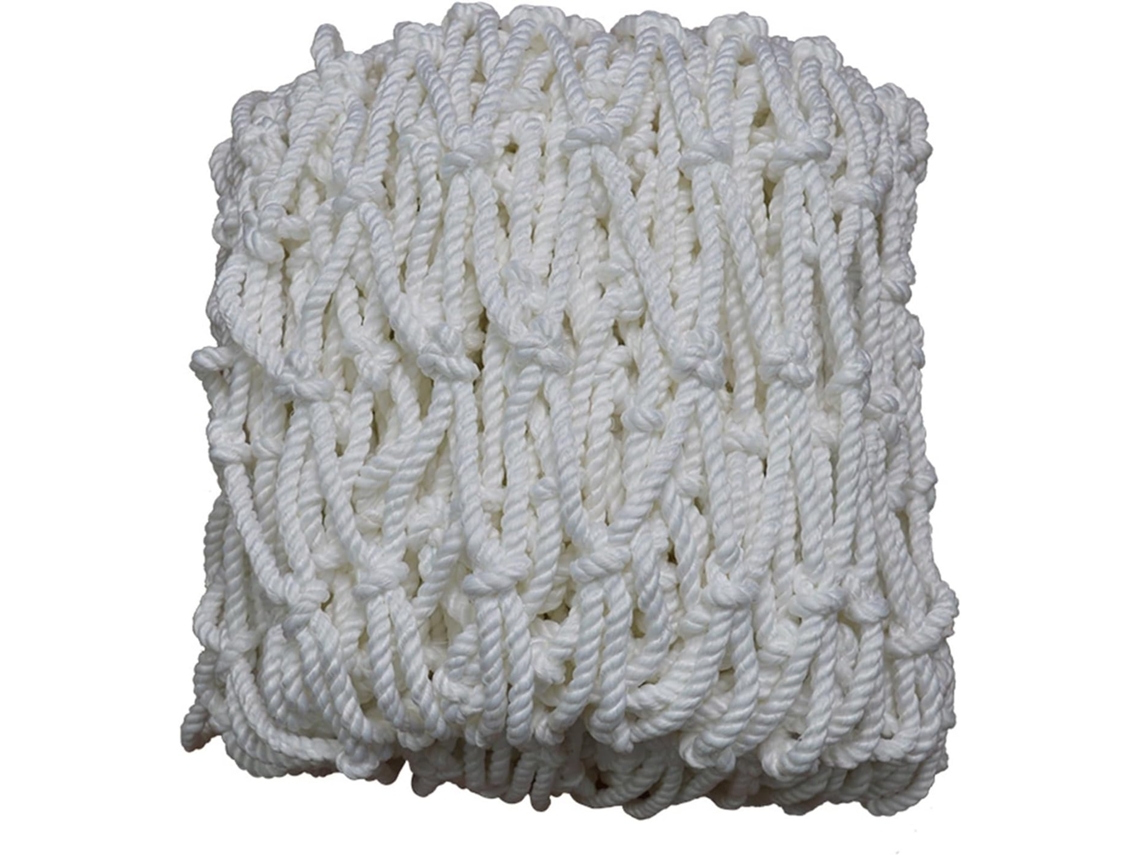Shaari Rede De Corda Em Nailon Branco 5x6m Com Malha De 10cm E Corda De 6mm Resistente E Flexível