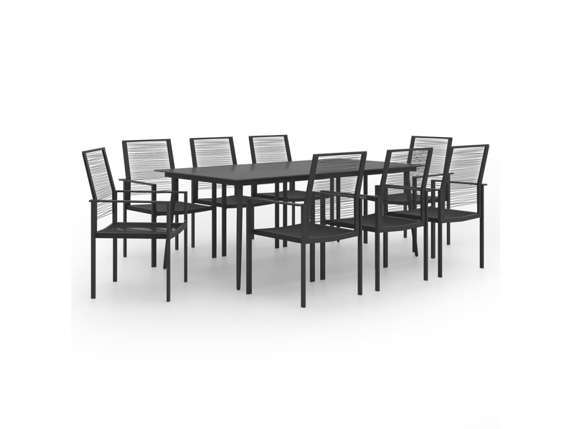Vidaxl 9 Pcs Conjunto De Jantar Para Jardim
