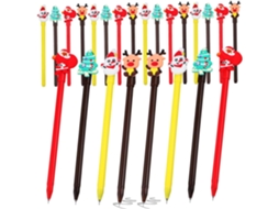 Canetas Doitool Com 24 Unidades, Estampas De Boneco Neve E Papai Noel: