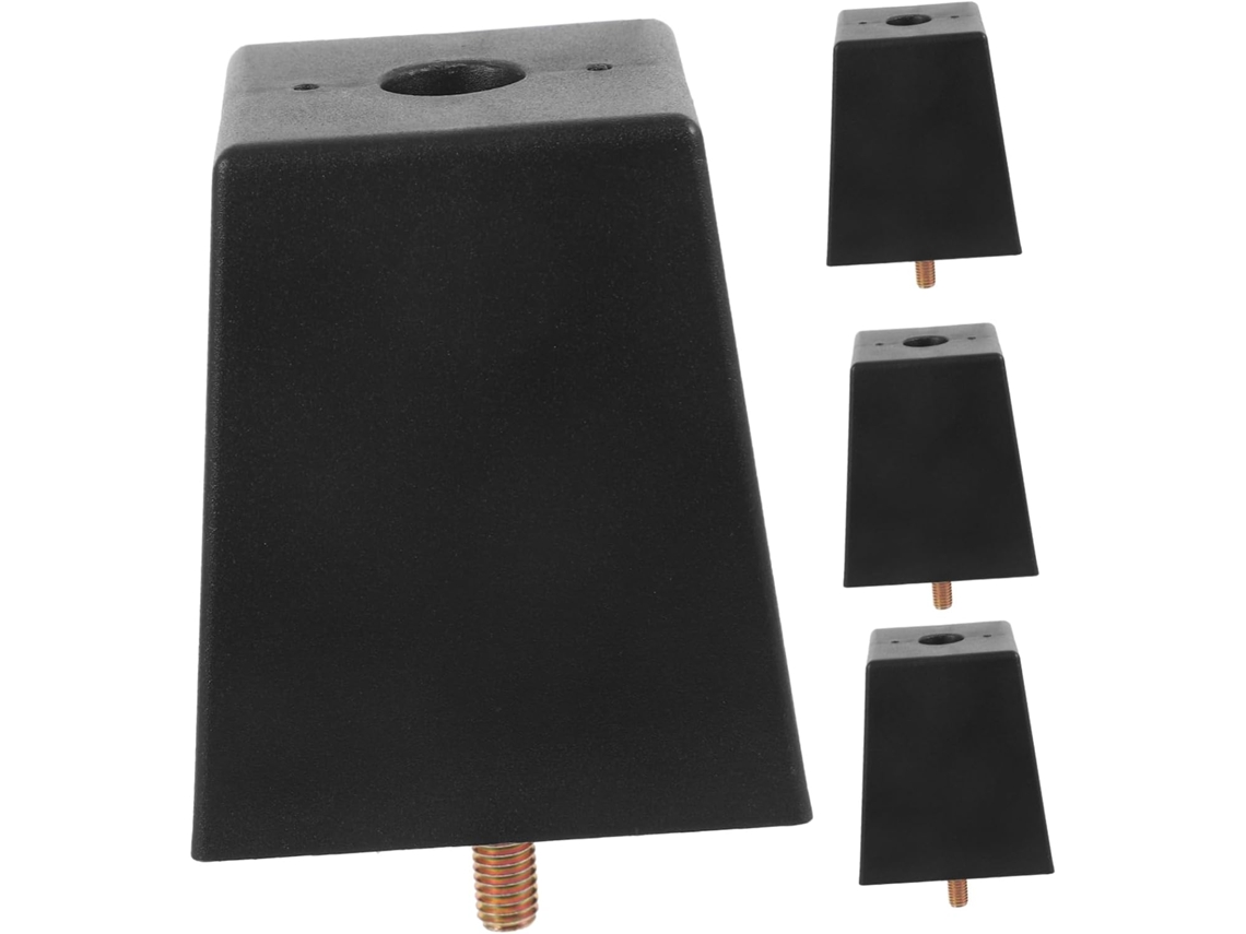 Conjunto De 4 Pés Mesa Com Parafuso Para Substituição Sofá, Cadeiras E Mesas De Centro Feitos Plástico Resistente Com