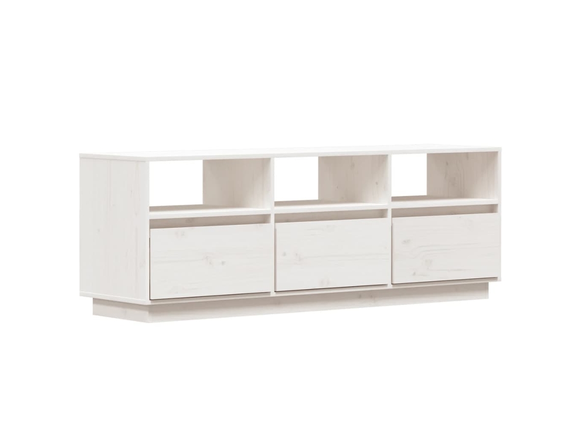 Tv Cabinet, Tv Cabinets Vidaxl Branco Madeira De Pinho (n/a)