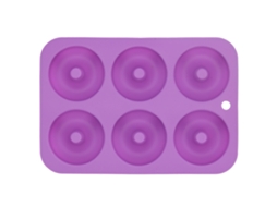 Forma de Donut de 6 Moldes Silicone LAXISCREED