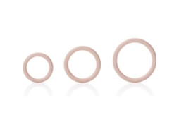 CALEXOTICS Conjunto 3 Marfim Silicone Cockring