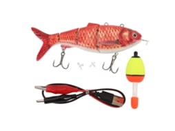 Isca Robótica de Pesca com Led e Propulsores Usb 2024