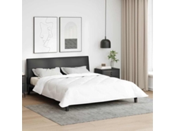 Vidaxl Edredom De Inverno 202 X 201 X 5 Cm Inverno Poliéster Branco