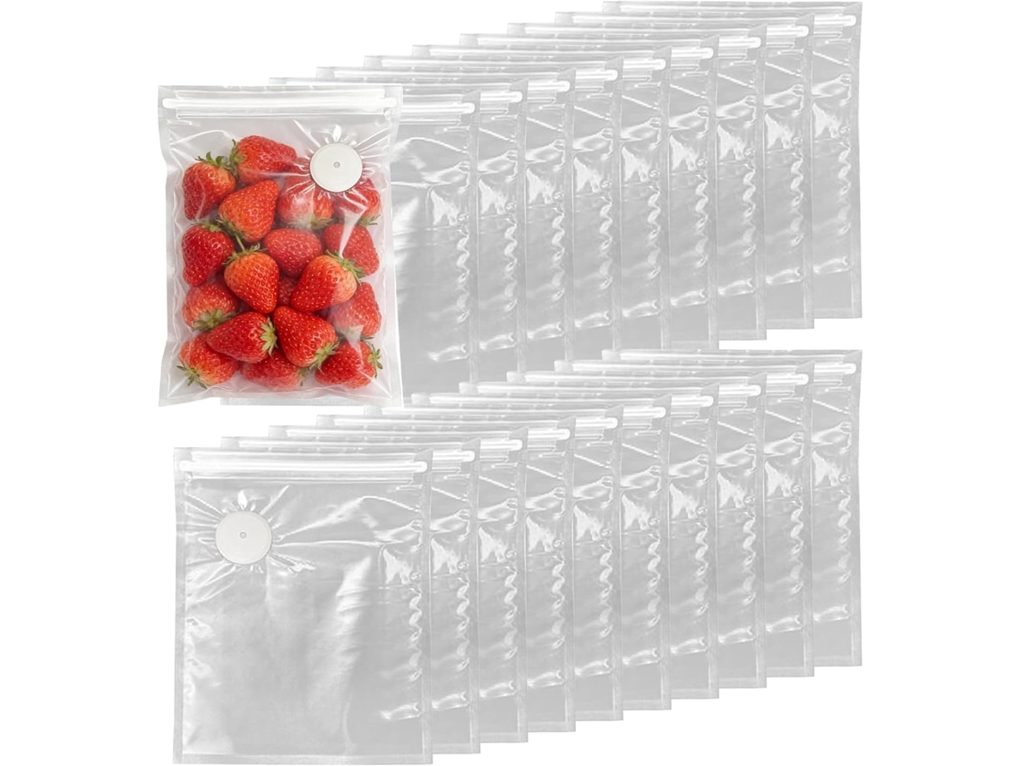 Sacos Para Sous Vide, Conjunto De Conservação Hermética Reutilizável, Sacos Para Selagem A Vácuo Legumes, Frutas