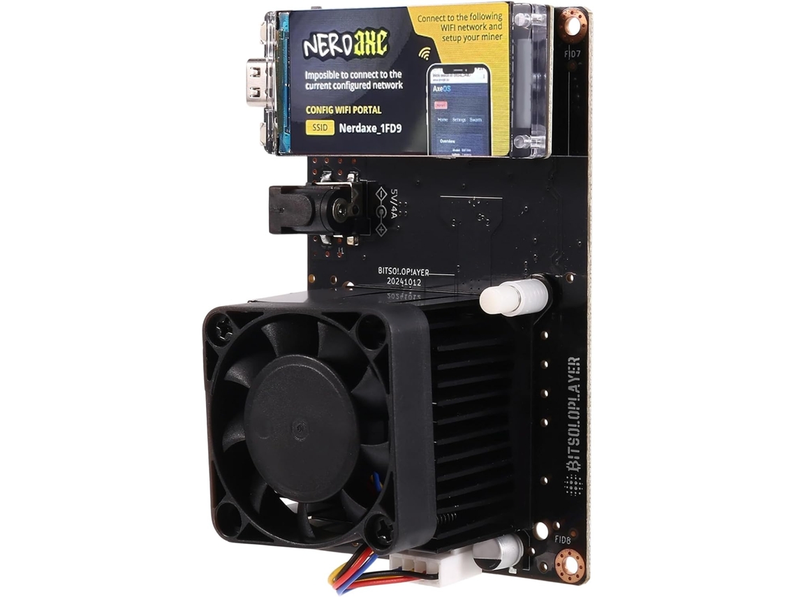 Nerdminer Miner 500gh/s Solo Lottery Btc Bm1366 Asic Chip Mining Prise Ue SFUSHOS