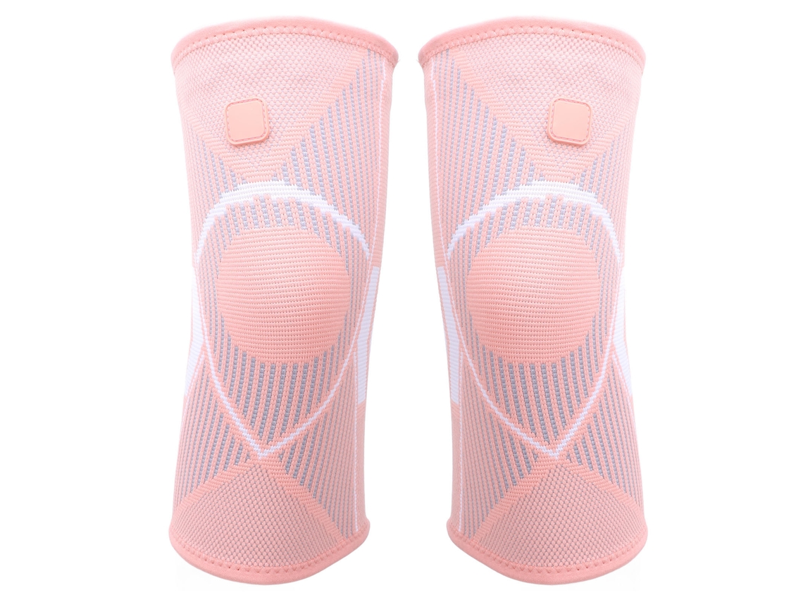 1 Par Brazo De Rodilla Para Dolor De Rodilla Nylon Antideslizante Transpirable Manga De Compresión Para Mujer Correr Entrenamiento Fitness Rosado Xl