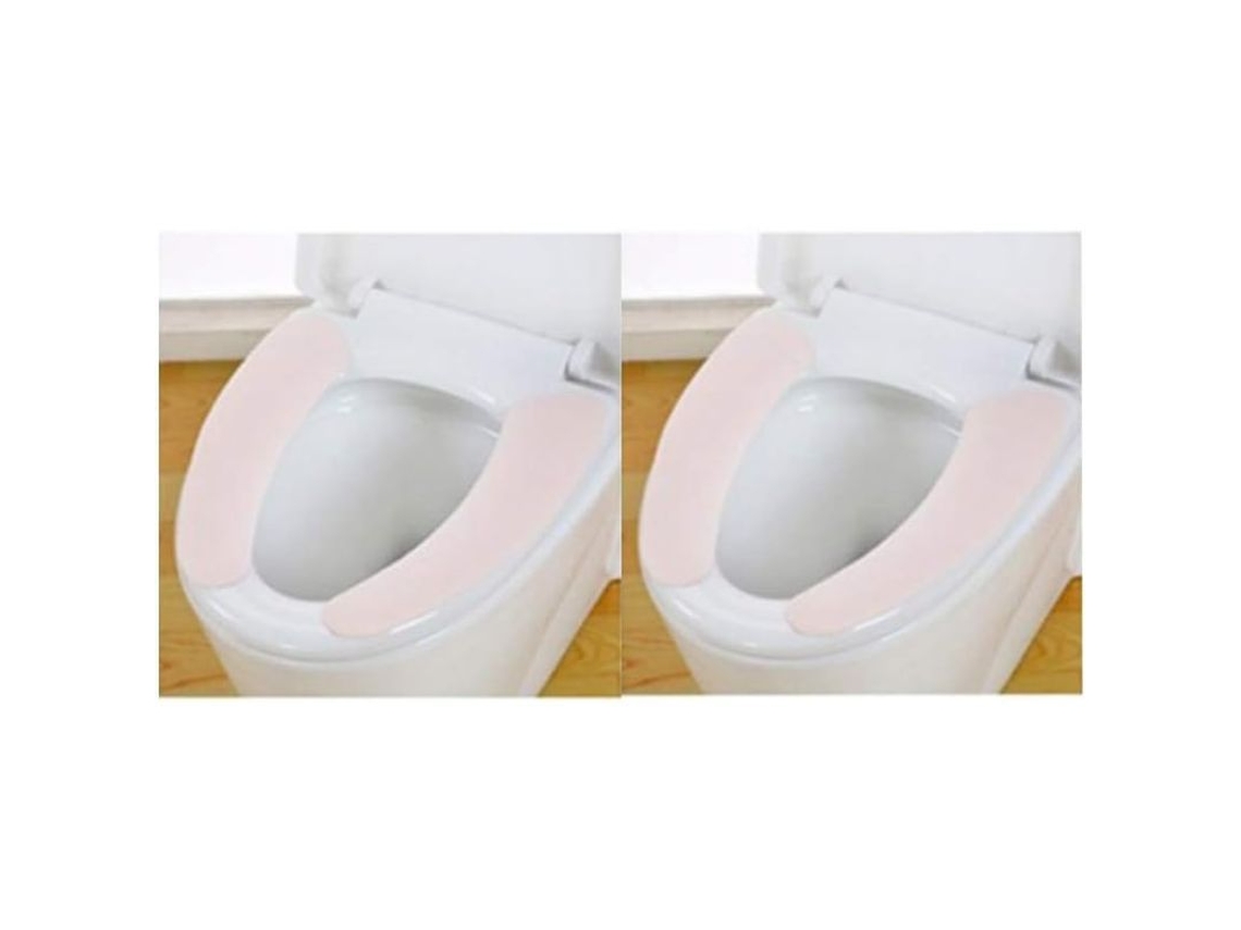 2 Pares De Fundas De Asiento De Inodoro Lavables Suaves Y Cómodas Para Cualquier Asiento