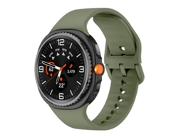 Bracelete para Samsung Galaxy Watch 8/8 Classic Silicone Lisa e Sólida Verde exército XIAOMOYU