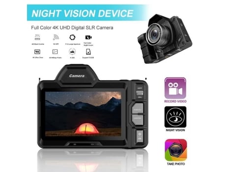 Dispositivo de visão noturna WIFI 4K, sensor de visão noturna Sony Starlight, imagem HD 40M, zoom digital 10x, com cartão 32G ALLONSCD