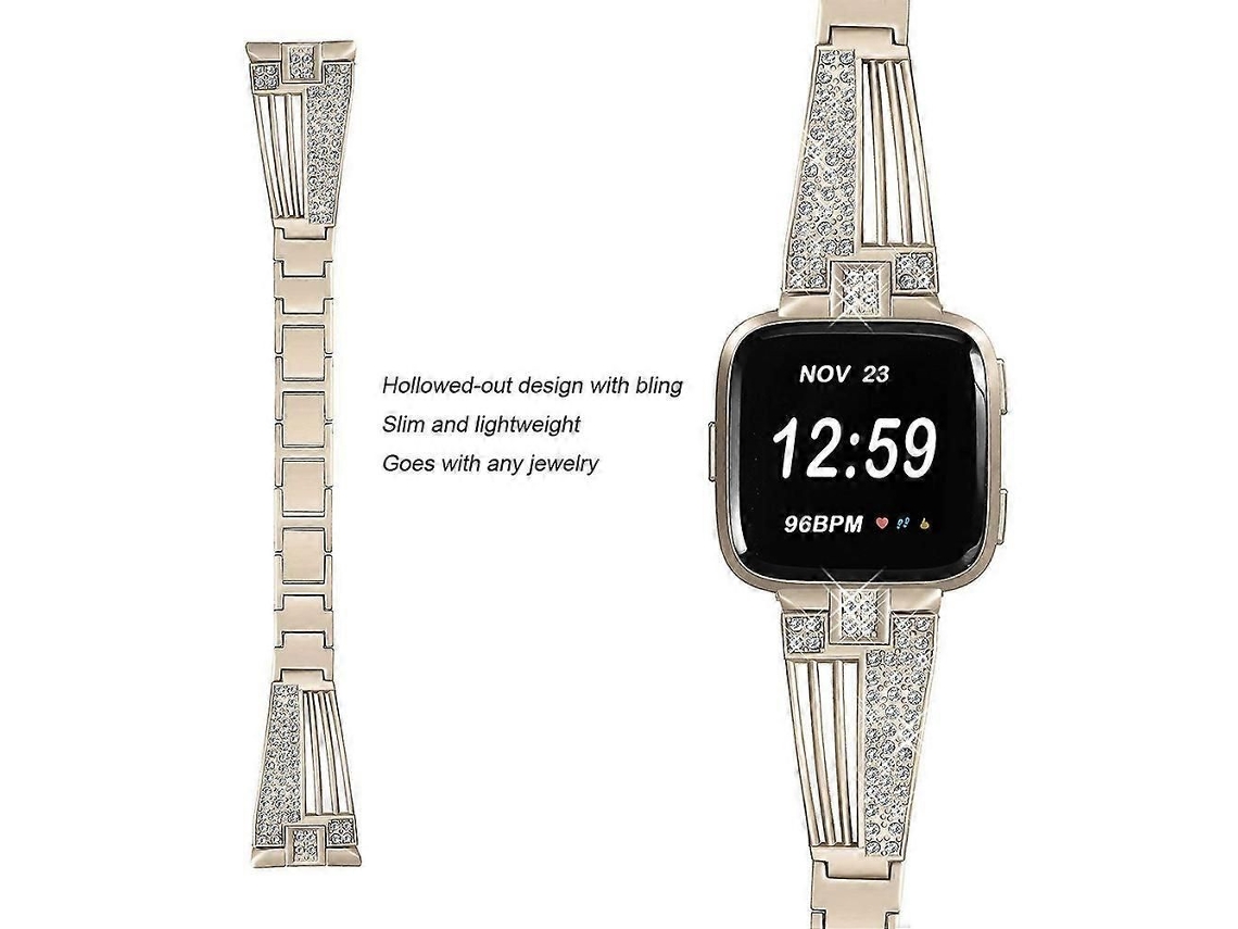Pulseira Para Smartwatch, 1 Peça, Pulseira De Substituição, Dourada Vintage.